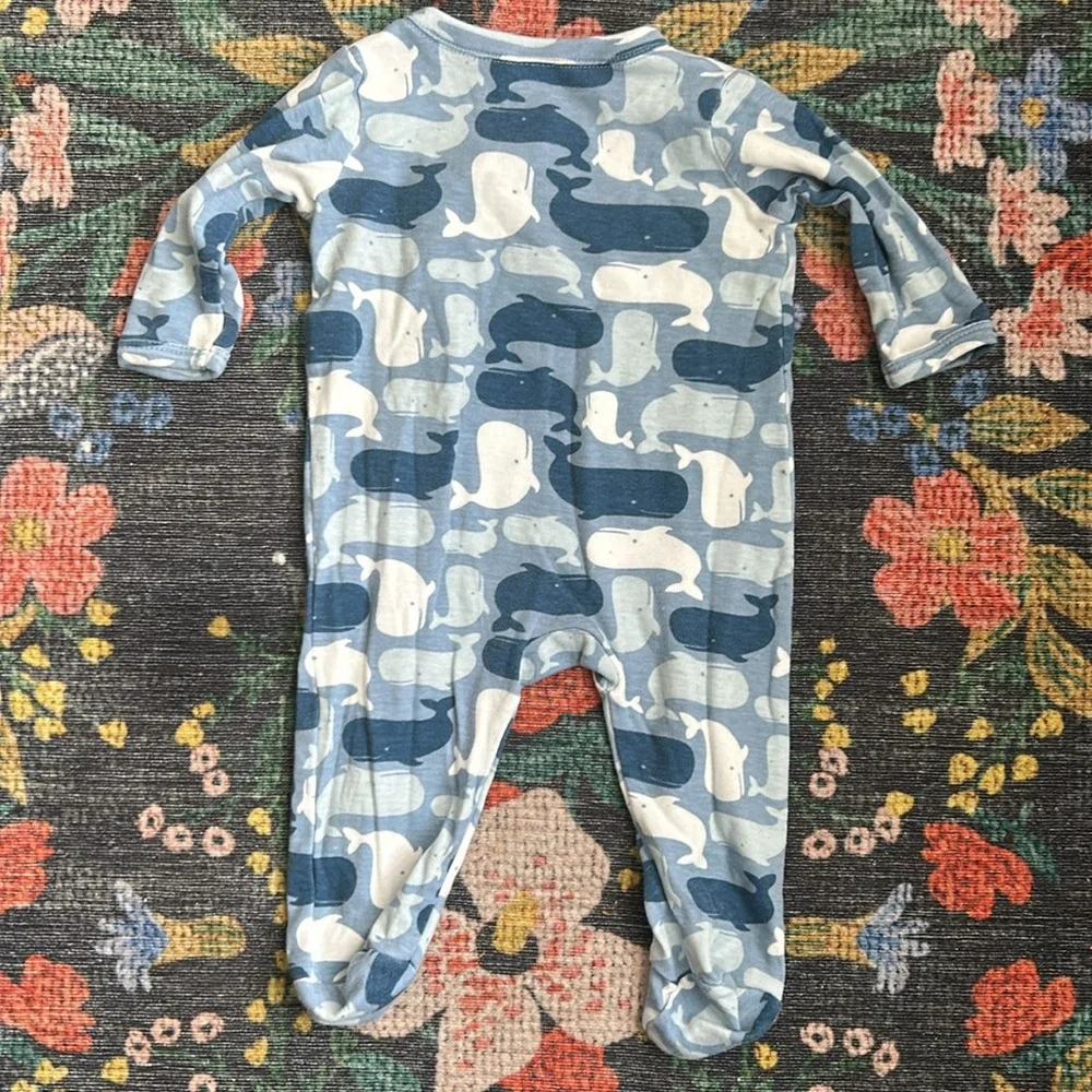 Nordstrom Baby Whale Sleeper Pajamas, Size 3 Months